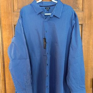 Apt. 9 Men's Classic Blue Pinstripe Dress Shirt